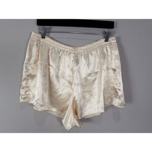 Vintage 90’s Victoria's Secret Pajama Shorts M Cream Satin